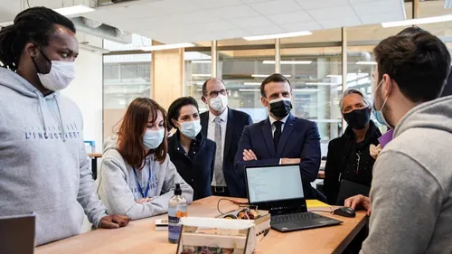 Emmanuel Macron en visite à Amiens ce lundi matin