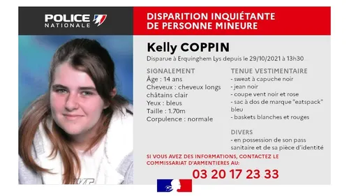 Une adolescente de 14 ans portée disparue près d'Armentières