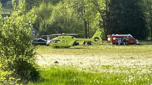 Deux piétons percutés par un motard