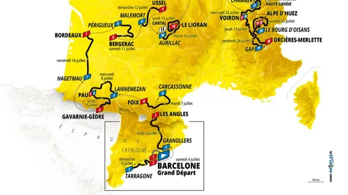 Le tracé du Tour de France 2026 dévoilé 