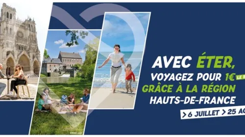 Voyager en train pour 1€, c’est possible cet été avec éTER !
