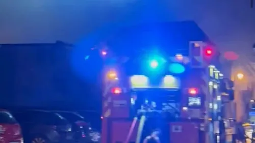 Un important incendie en cours