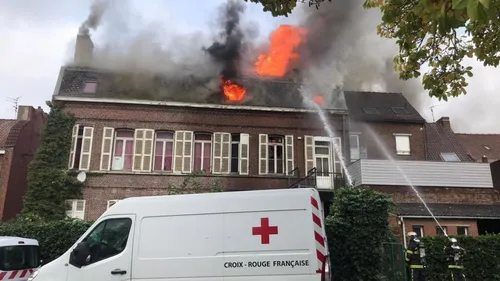 Hazebrouck : un incendie a ravagé la Croix-Rouge ce lundi matin