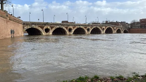 Tempête Nils : la Garonne déborde et dépasse les 3 mètres