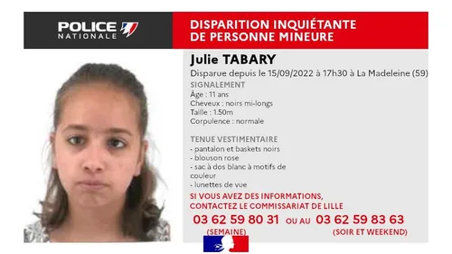 Un appel à témoin lancé après la disparition d'une jeune fille de...