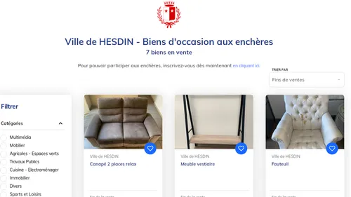 La Ville d’Hesdin vend le mobilier de bureau de l’ancien maire
