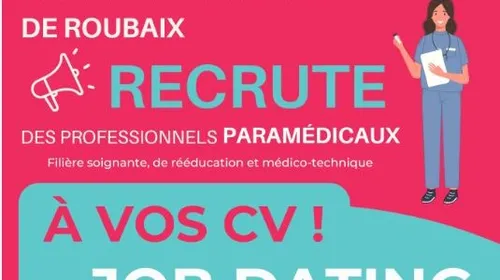Le Centre Hospitalier de Roubaix organise deux soirées job dating