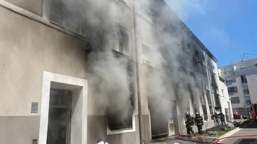 Incendie dans le centre de Reims