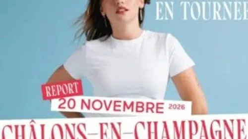 Marine reporte son concert à Châlons