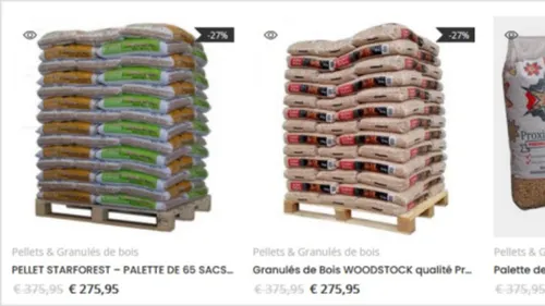 Bois de chauffage, granulés, pellets, etc : attention, les sites...