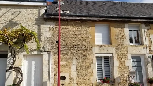 Un Husky secouru après une escapade sur un toit. 