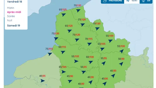 Tempête Eunice : les rafales de vent les plus violentes attendues...