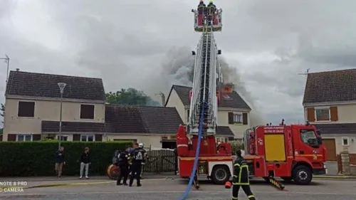 Un terrible incendie à Holque