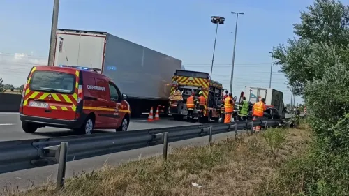 Boulonnais : accident mortel sur l'A16, circulation au ralenti