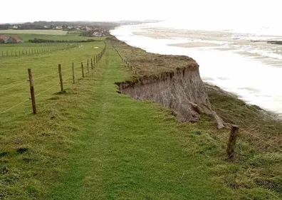Une partie de la falaise du Cap Blanc-Nez s'est effondrée entre...