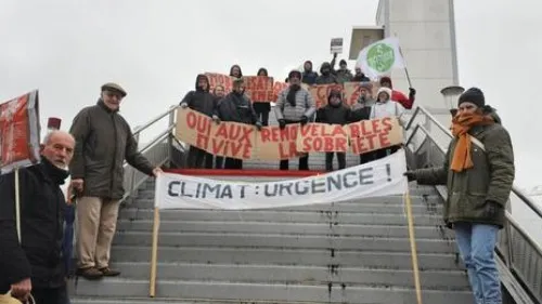 Une action menée pour le climat le week-end dernier dans les Flandres