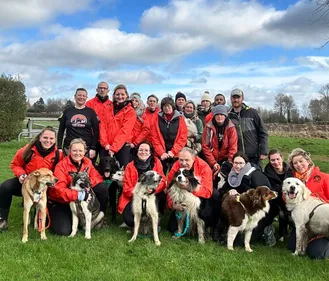 La toute première cani-rando organisé ce dimanche en Flandre