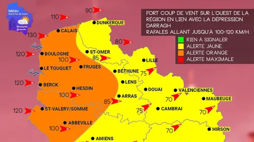 Tempête Darragh : le Pas de Calais en vigilance orange pour coup de...