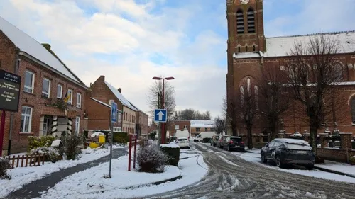 La Flandre s'est réveillée sous un épais manteau blanc