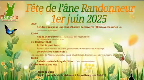 Esquelbecq : 18ème Fête de l'Âne Randonneur ce dimanche 1er juin