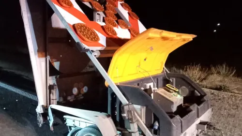 Méteren : un véhicule de la DIR Nord percuté sur l'A25