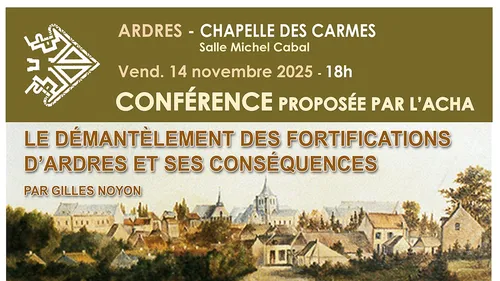 Ardres : Conférence ce vendredi 14 novembre à 18:00