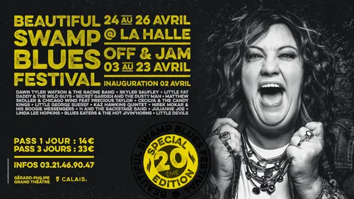 Calais : 20ème Beautiful Swamp Blues Festival jusqu'au 26 avril