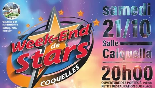 Week-end de Stars samedi 21 octobre à Coquelles