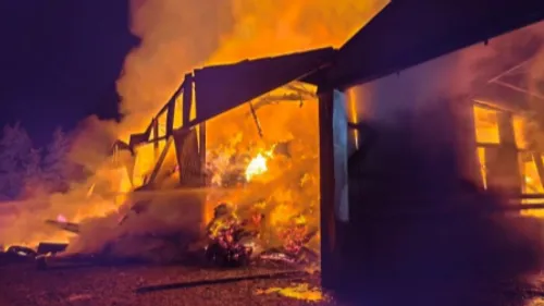 Un bâtiment agricole de 350 m² totalement embrasé à Verchin 