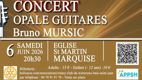Marquise : Concert d'Opale Guitares à l'église de Marquise ce...