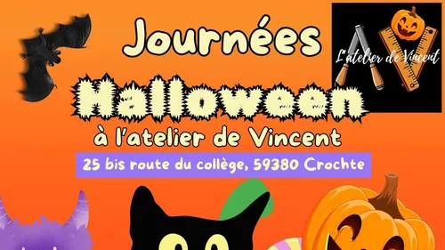 Crochte : Halloween à l'Atelier de Vincent du 29 au 31 octobre