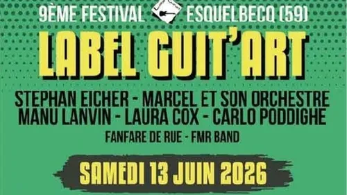 Esquelbecq : 9ème Festival Label Guit'Art à Esquelbecq samedi 13 juin