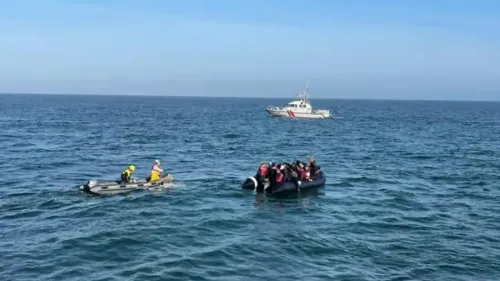 Calais : 51 personnes sauvées de l'eau, les autres ont été libres...