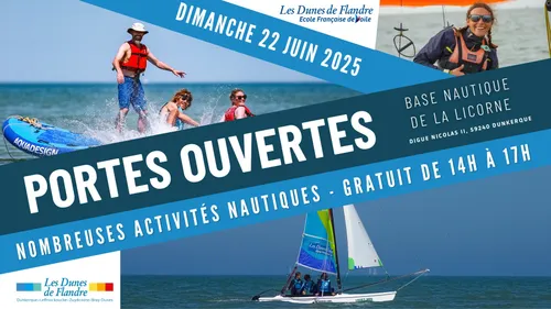 Dunkerque : Portes ouvertes dimanche à Base de Voile de la Licorne