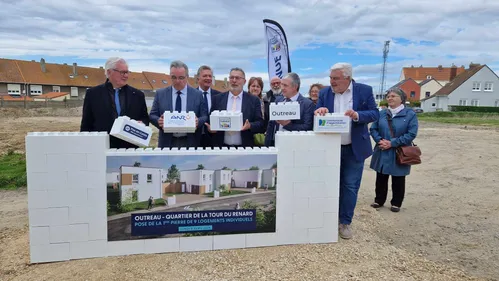 Outreau: la première pierre posée, la reconstruction du quartier de...