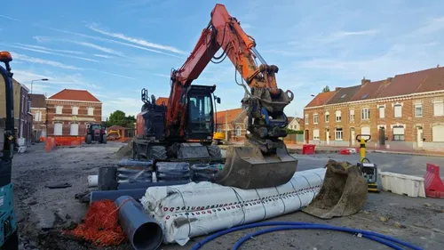 Hazebrouck : les travaux de la place du Sacré-Cœur se poursuivent 
