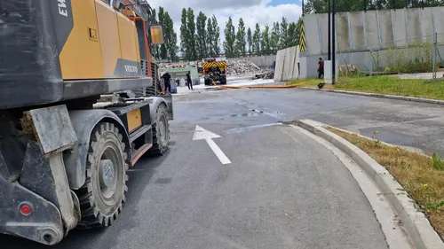 Un incendie chez Paprec à Dunkerque, en fin de matinée
