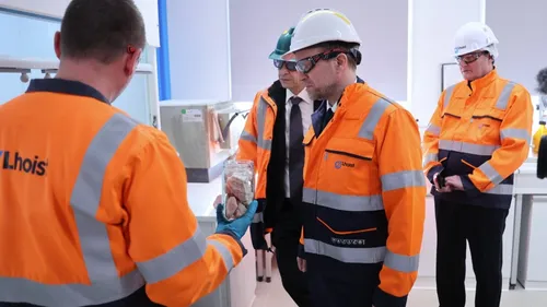 Réty : Visite du ministre de l’Industrie à Chaux et Dolomies, le...