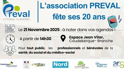 Coudekerque-Branche : Preval fête ses 20 ans vendredi 21 novembre
