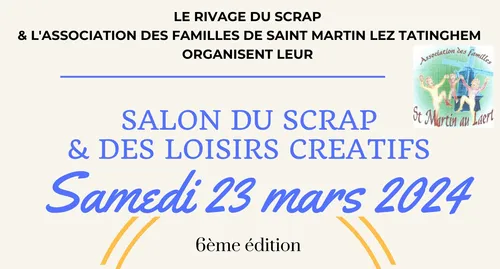 6ème Salon du Scrap & des Loisirs Créatifs ce samedi à...