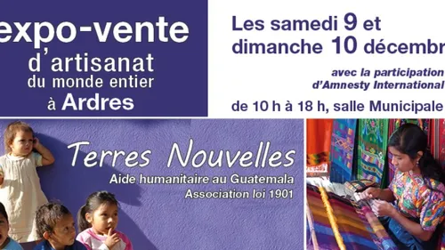 Expo-vente d'artisanat avec l'association Terres Nouvelles