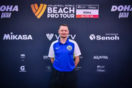 Le Calaisien Sylvain Druart arbitrera les matchs de beach-volley...