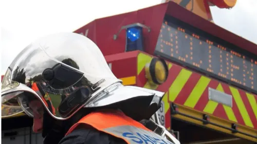 Le Réveillon commence mal à Saint-Folquin : une voiture sur le toit...