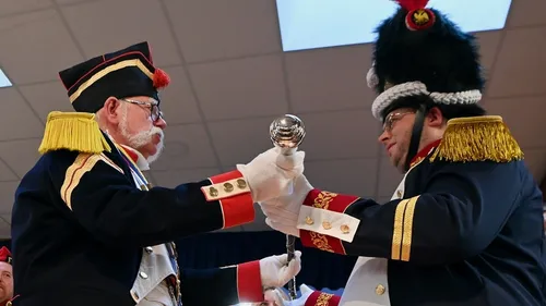 Carnaval de Dunkerque : Cô Schlock II, tambour-major durant des...