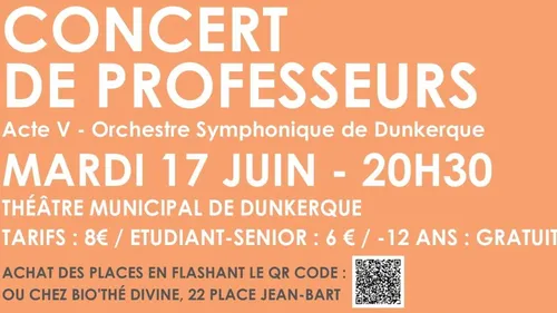 Théâtre Municipal de Dunkerque : Le concert des professeurs ce...