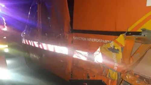 Nieppe : un fourgon de la DIR Nord percuté par une voiture sur l'A25