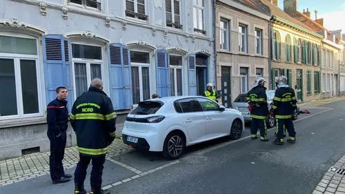 Un appartement ravagé par les flammes à Hondschoote cet après-midi