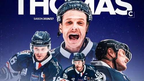 Hockey-sur-glace, Dunkerque : Clément Thomas va enchaîner une 25ème...