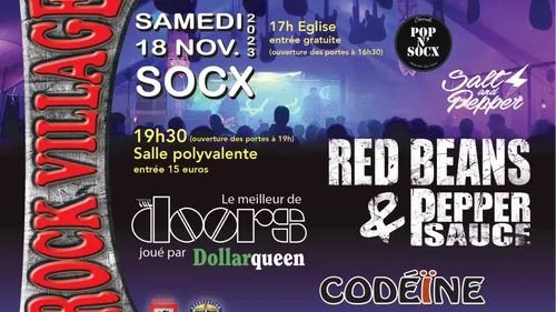 Rock Village samedi à Socx avec les Pop & Socx, les Salt and...