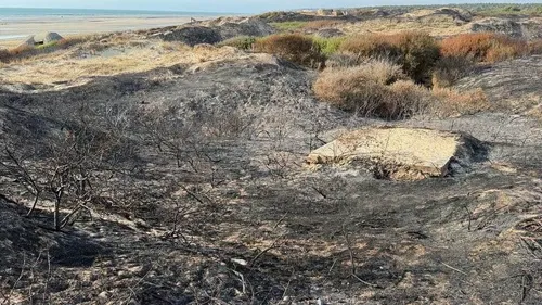 Le Préfet au soutien des pompiers entre Dannes et Neufchâtel-Hardelot